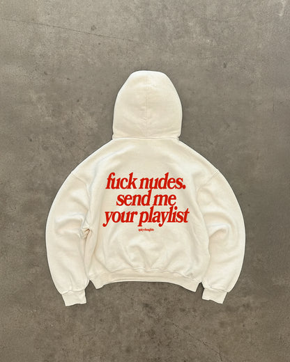 Oversized Hoodie Black - Send Me Your Playlist