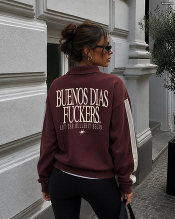 Oversized Polo Sweater - Buenos Dias Fuckers