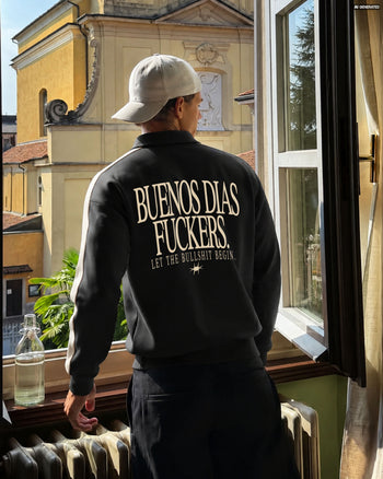 Oversized Polo Sweater - Buenos Dias Fuckers