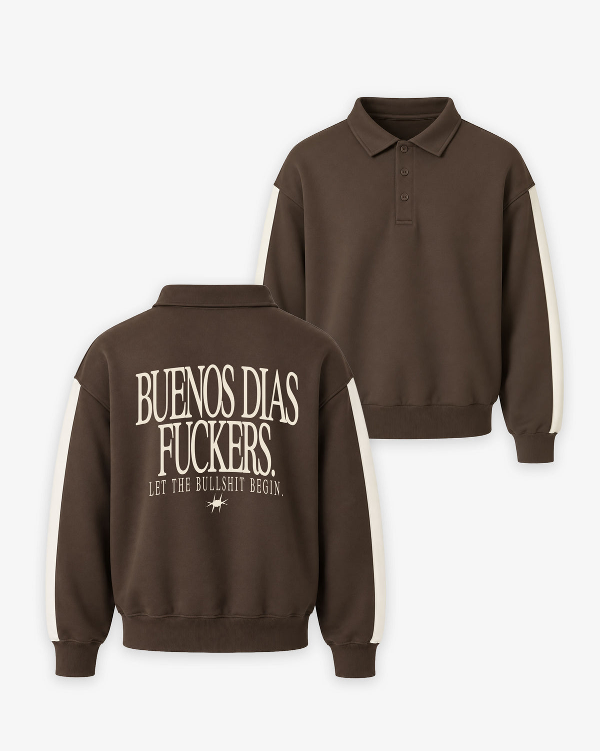 Oversized Polo Sweater - Buenos Dias Fuckers