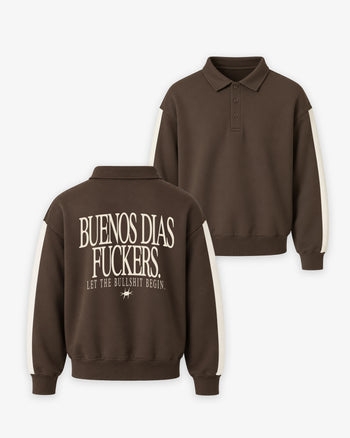 Oversized Polo Sweater - Buenos Dias Fuckers