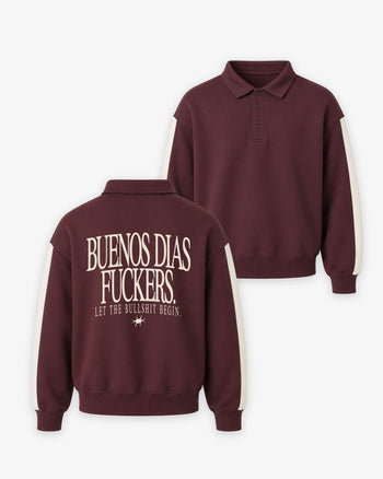 Oversized Polo Sweater - Buenos Dias Fuckers