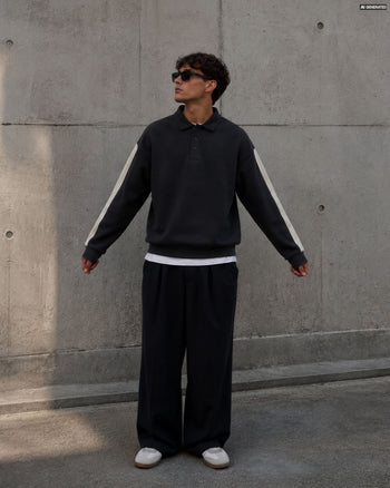 Oversized Polo Sweater - Can You See The Fuck You In My Smile