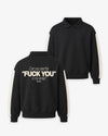 Oversized Polo Sweater - Can You See The Fuck You In My Smile
