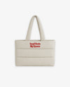 Quilted Tote Bag - Small Boobs Big Dreams