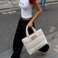 Quilted Tote Bag - Small Boobs Big Dreams