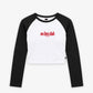 Cropped Raglan Longsleeve Tee - No Bra Club