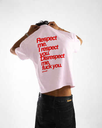 Heavy Oversized Tee - Respect me. I Respect you.