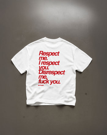 Heavy Oversized Tee - Respect me. I Respect you.