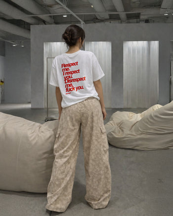 Heavy Oversized Tee - Respect me. I Respect you.