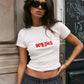 Rib Cropped Tee - 90's Bitch