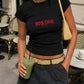 Rib Cropped Tee - 90's Bitch