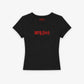 Rib Cropped Tee - 90's Bitch