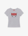 Rib Cropped Tee - Baddie I Do It For God