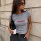 Rib Cropped Tee - Good Morning Fuckers