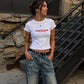 Rib Cropped Tee - Good Morning Fuckers