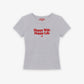 Rib Cropped Tee - Happy Wife Happy Life