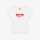 Rib Cropped Tee - Happy Wife Happy Life