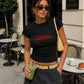 Rib Cropped Tee - I'm Not Cold. I'm Just Not Yours