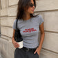 Rib Cropped Tee - I'm Not Cold. I'm Just Not Yours