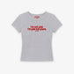 Rib Cropped Tee - I'm Not Cold. I'm Just Not Yours