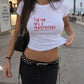 Rib Cropped Tee - Tell Him He’s A Hurensohn