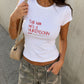 Rib Cropped Tee - Tell Him He’s A Hurensohn