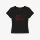 Rib Cropped Tee - Tell Him He’s A Hurensohn