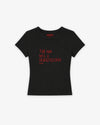 Rib Cropped Tee - Tell Him He’s A Hurensohn