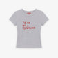 Rib Cropped Tee - Tell Him He’s A Hurensohn
