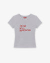 Rib Cropped Tee - Tell Him He’s A Hurensohn