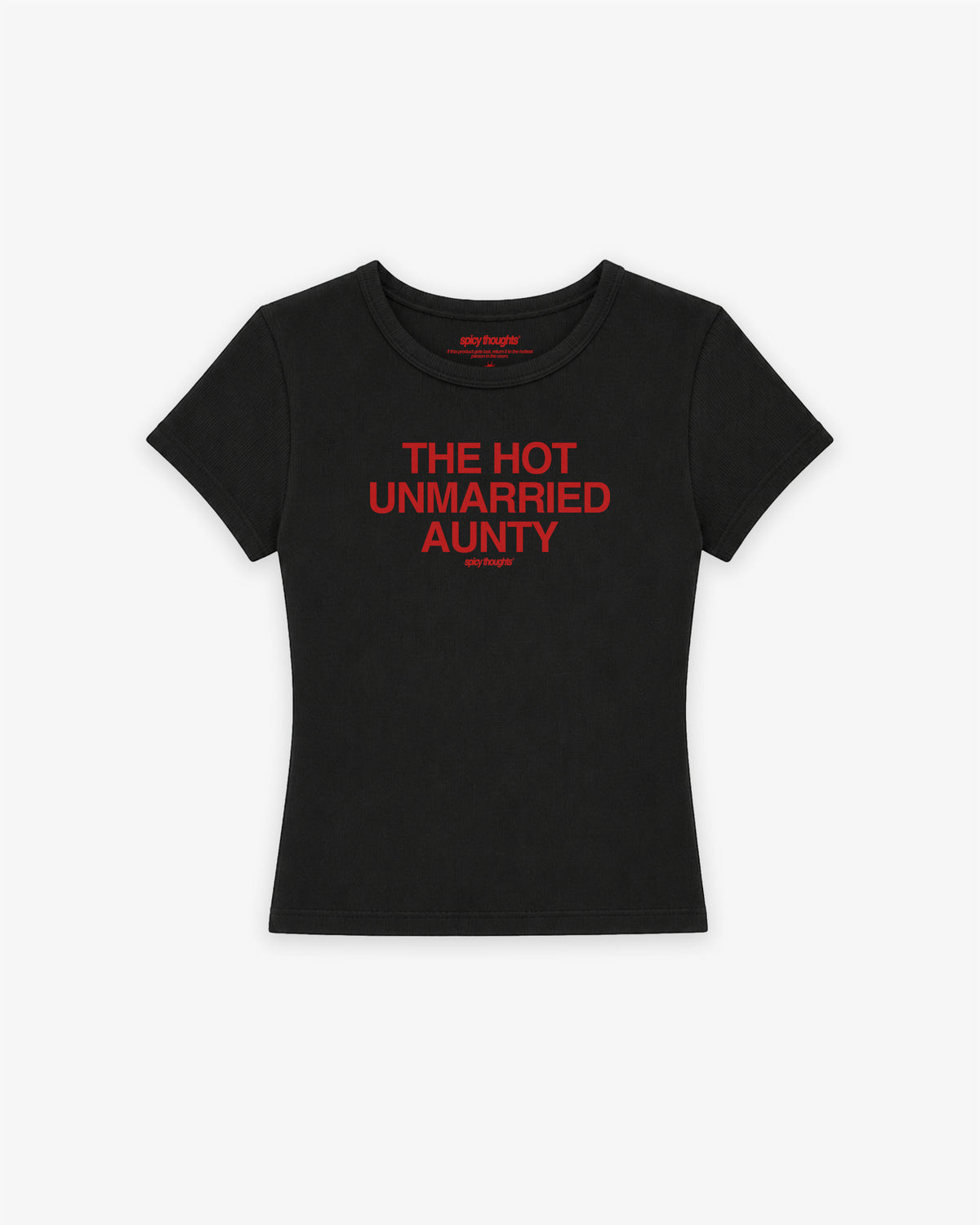 Rib Cropped Tee - Hot Unmarried Aunty