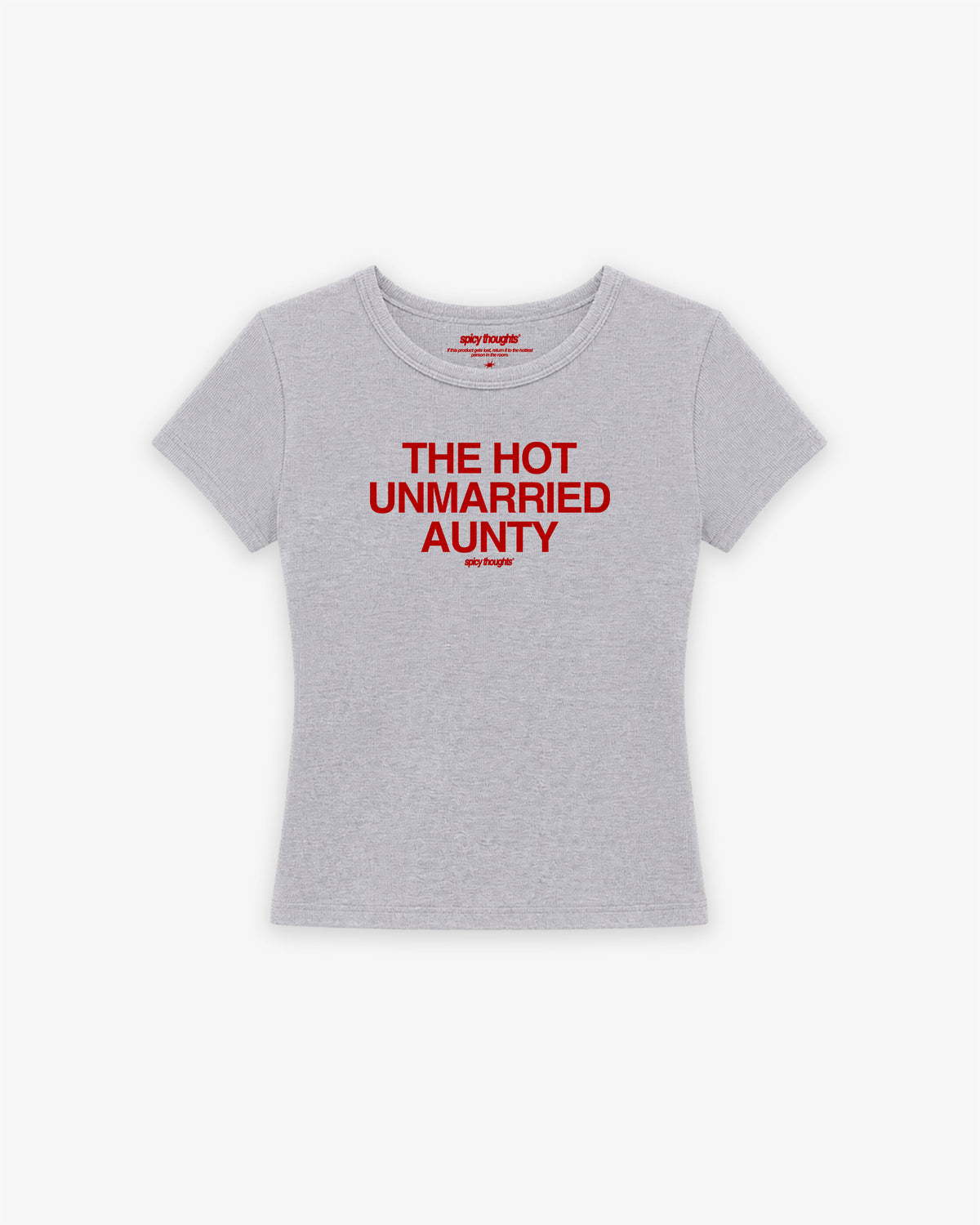 Rib Cropped Tee - Hot Unmarried Aunty