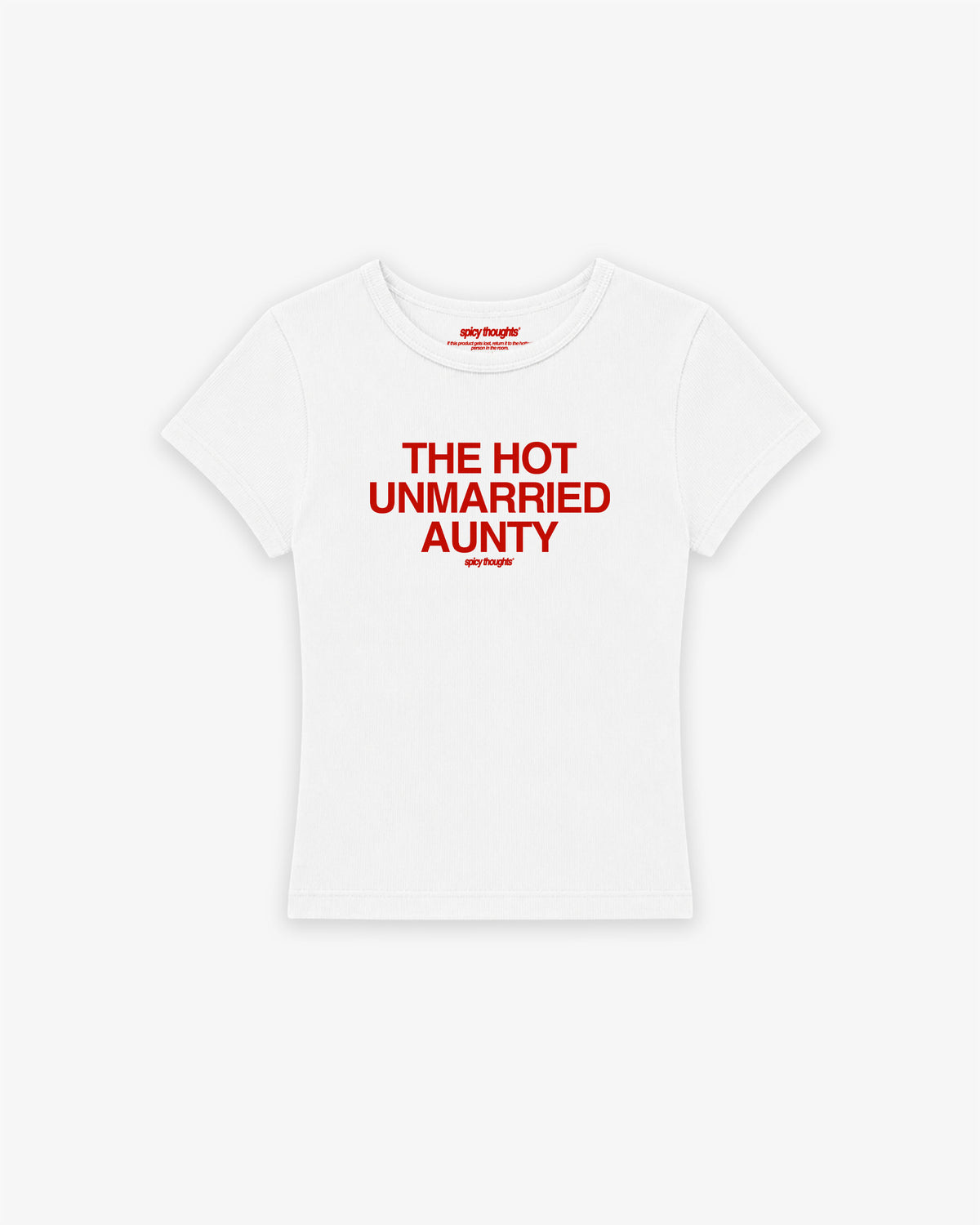 Rib Cropped Tee - Hot Unmarried Aunty