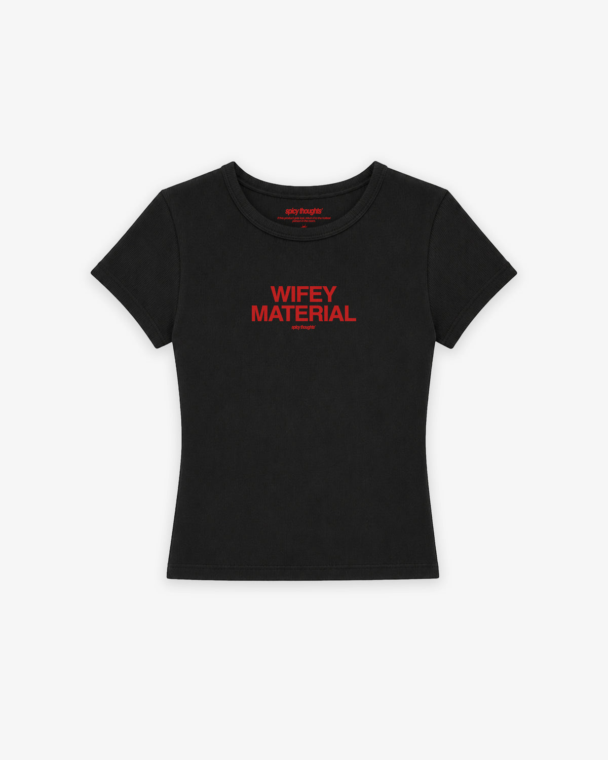 Rib Cropped Tee - Wifey Material