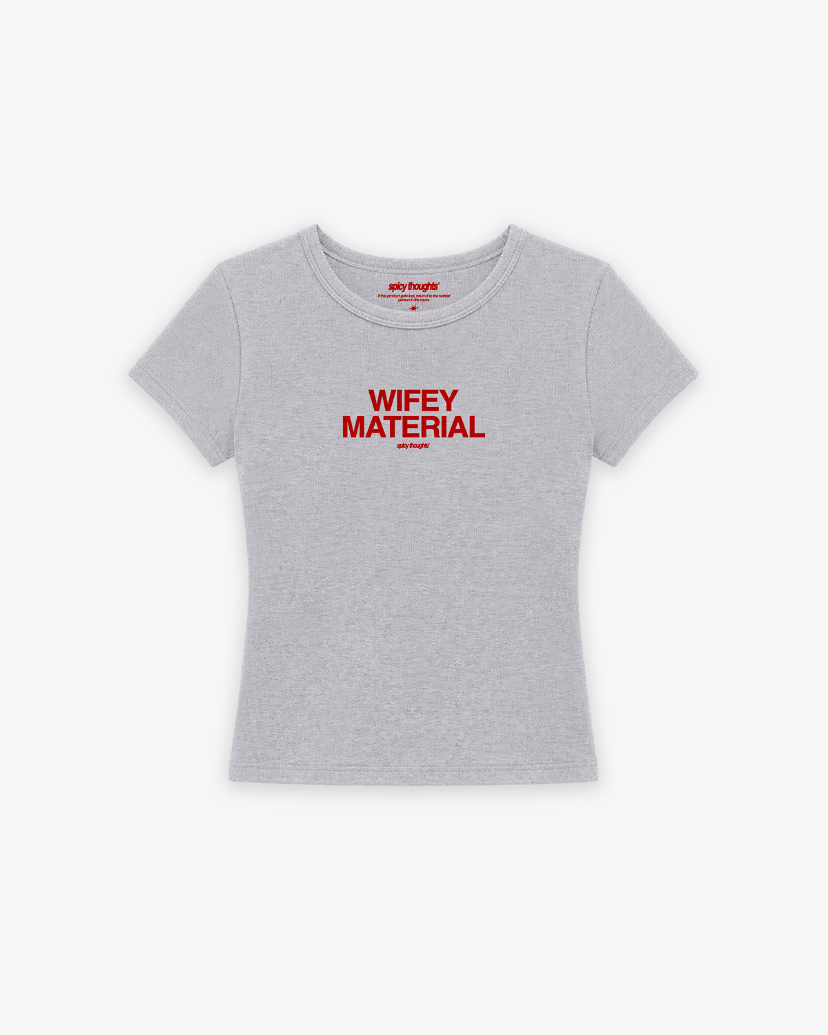 Rib Cropped Tee - Wifey Material