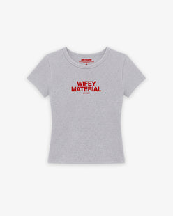 Rib Cropped Tee - Wifey Material