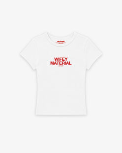 Rib Cropped Tee - Wifey Material