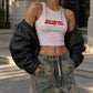 Rib Cropped Top - Big Heart Bigger Ass