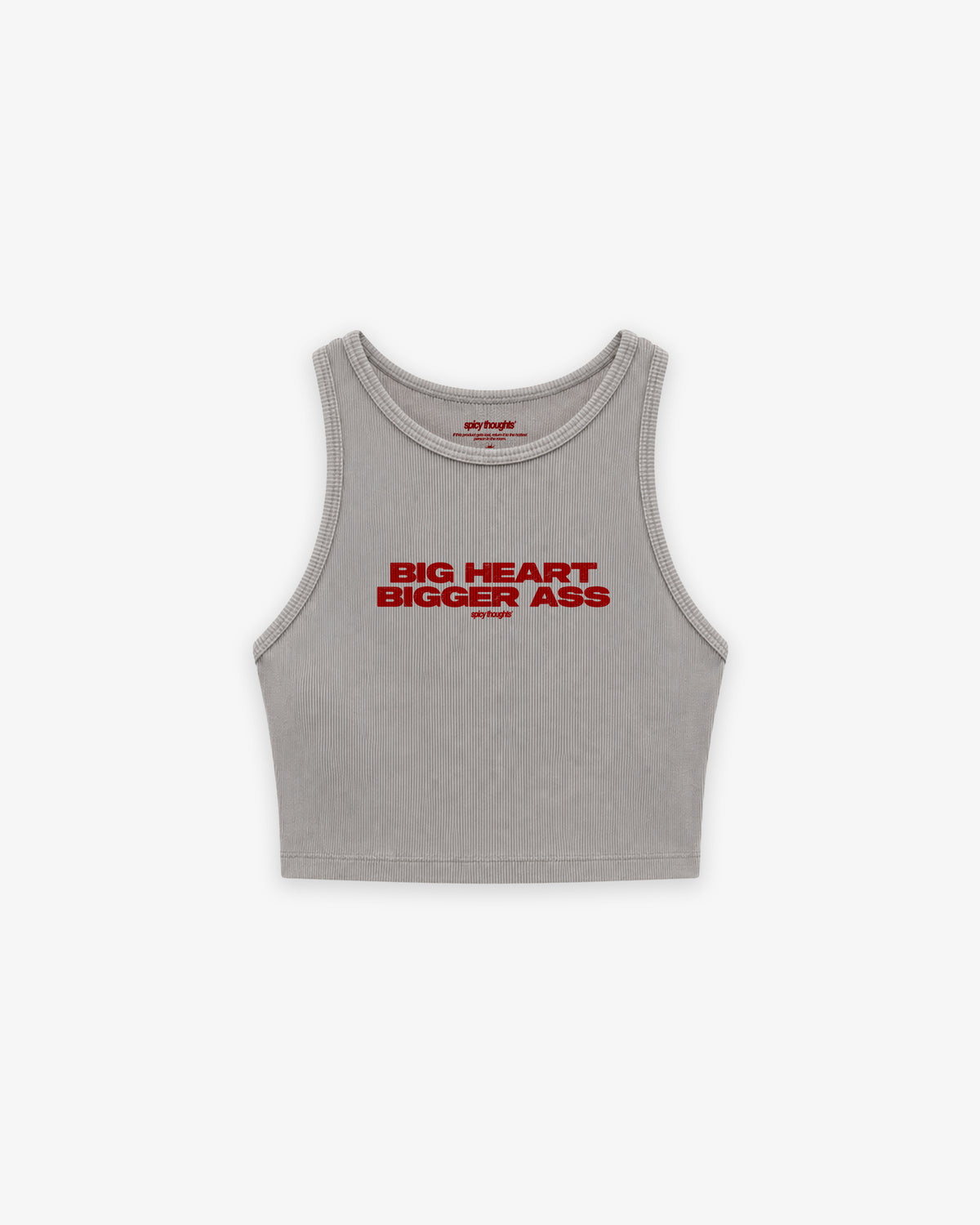 Rib Cropped Top - Big Heart Bigger Ass