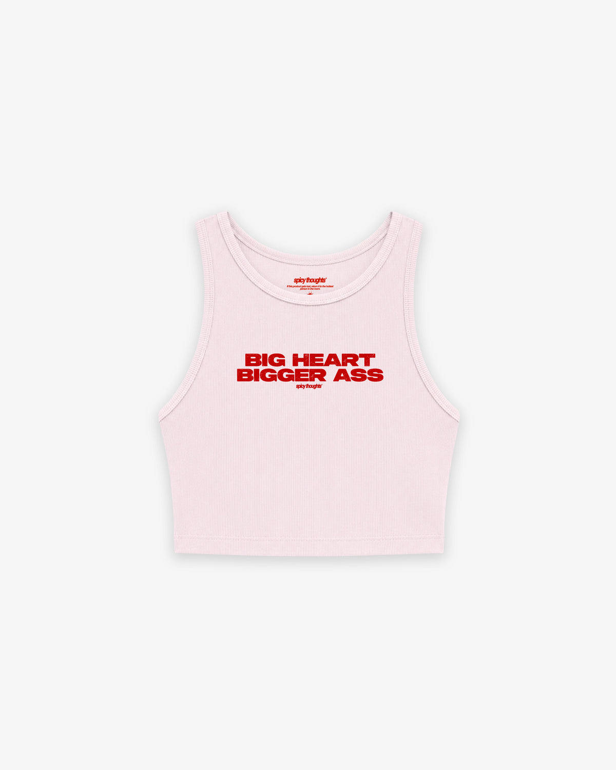 Rib Cropped Top - Big Heart Bigger Ass