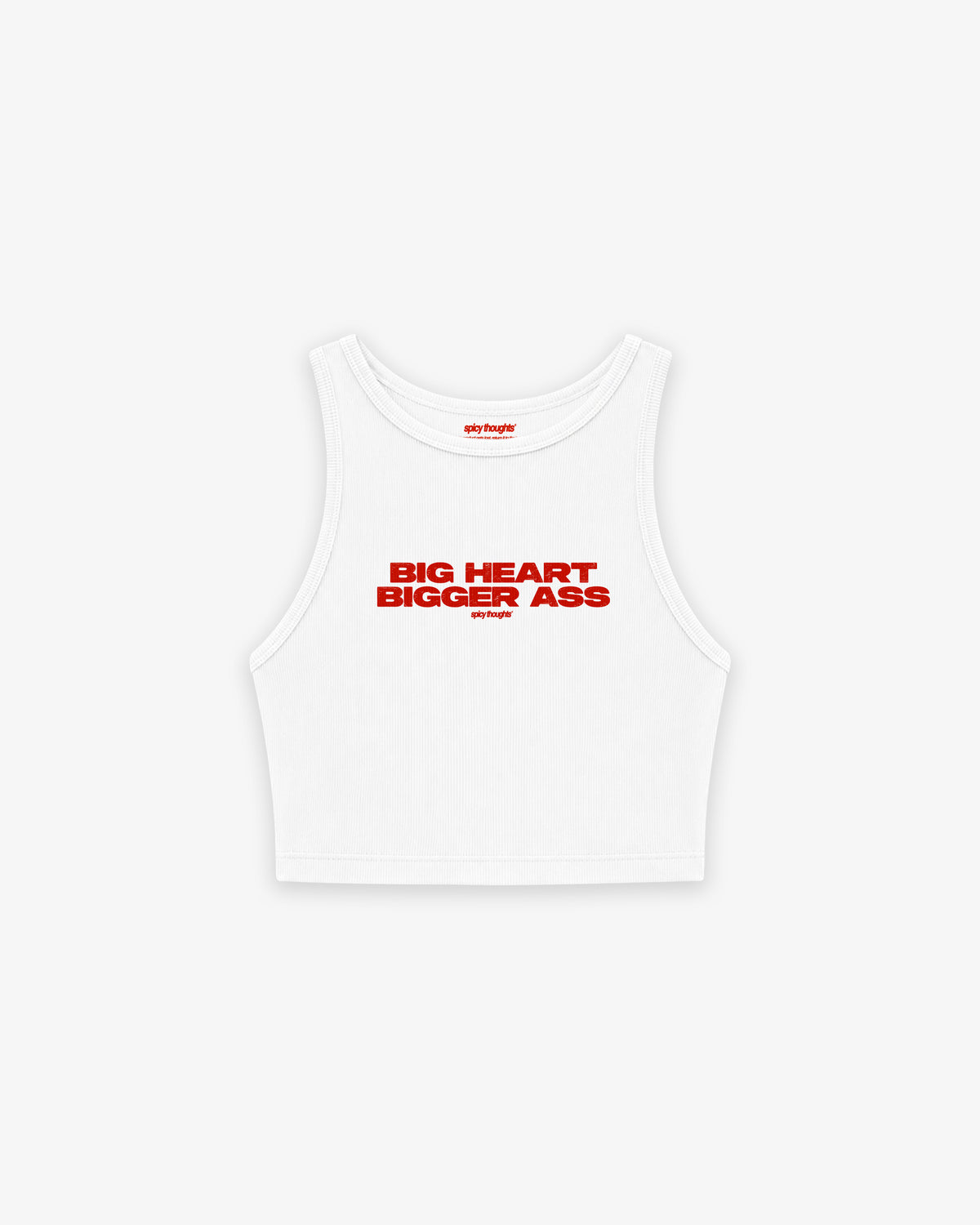 Rib Cropped Top - Big Heart Bigger Ass