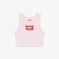 Rib Cropped Top - Boys Text, Men Talk