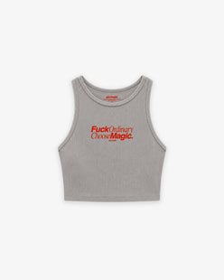 Rib Cropped Top - Fuck Ordinary, Choose Magic