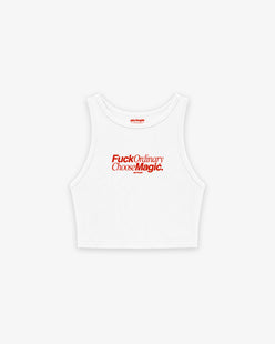 Rib Cropped Top - Fuck Ordinary, Choose Magic