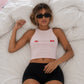 Rib Cropped Top - No Bra