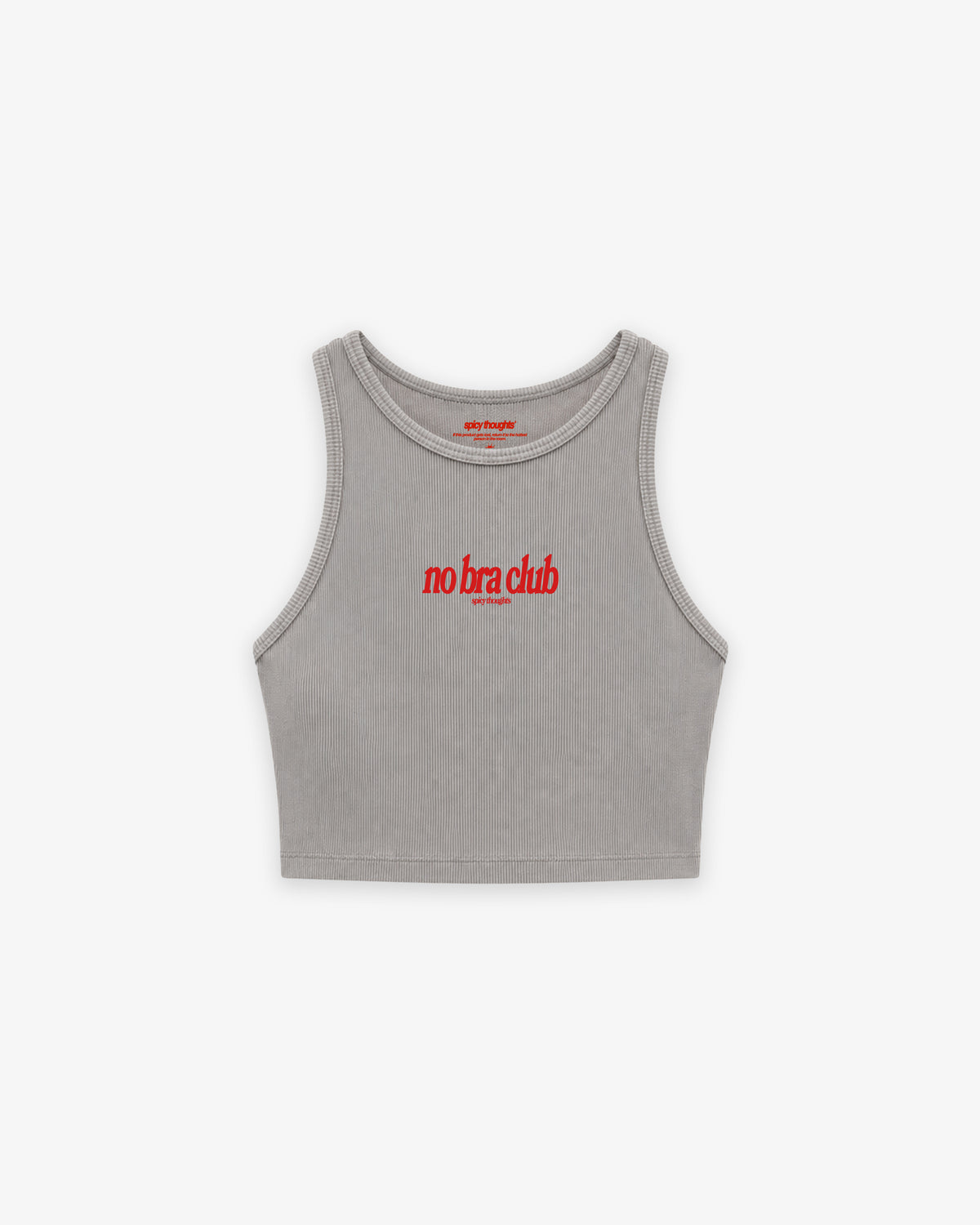 Rib Cropped Top - No Bra Club