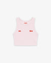 Rib Cropped Top - No Bra