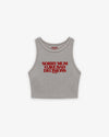 Rib Cropped Top - Sorry Mum I Like Bad Decisions