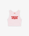 Rib Cropped Top - Sorry Mum I Like Bad Decisions